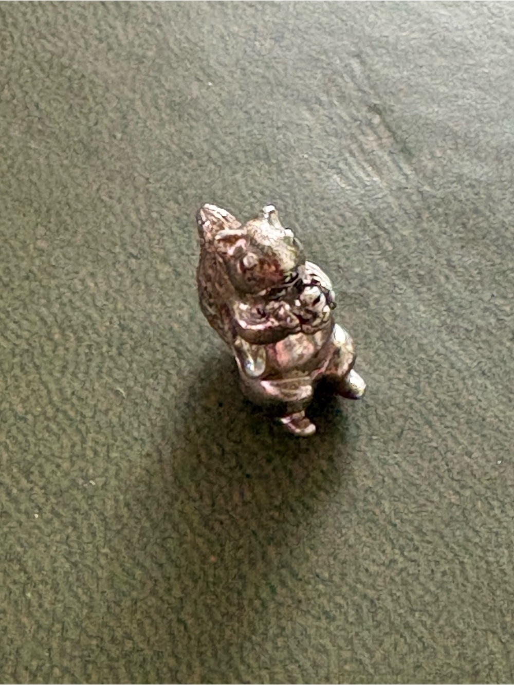 Authentic Retired PANDORA Sterling Silver Cute Squirrel Charm Bead - Picture 7 of 9